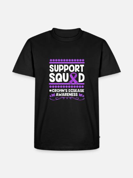 Morbus Crohn - Männer Premium Bio T-Shirt - Schwarz