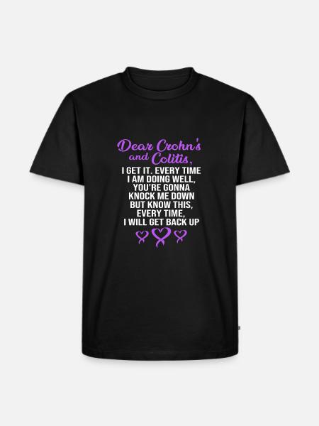 Crohn's disease - Men's Premium Organic T-Shirt - black