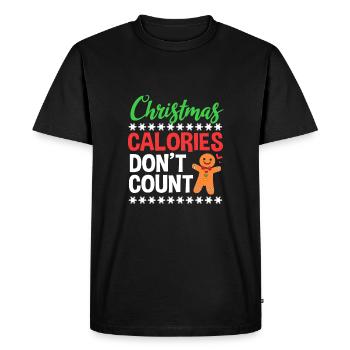 bonhomme en pain d’épice Coeur en pain d’épice Snacking en pain d’épice - T-shirt Premium bio Homme - noir - Devant - Nico (187cm)