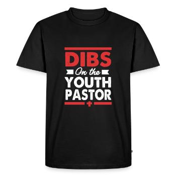 Pasteur des jeunes - T-shirt Premium bio Homme - noir - Devant - Nico (187cm)