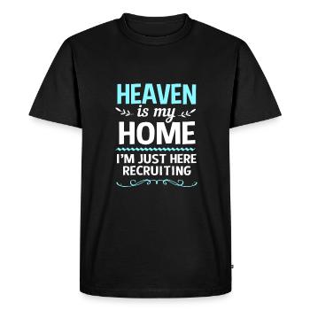 Pasteur des jeunes - T-shirt Premium bio Homme - noir - Devant - Nico (187cm)