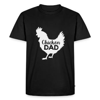 Chicken Poultry - Men's Premium Organic T-Shirt - black - Front - Nico (187cm)