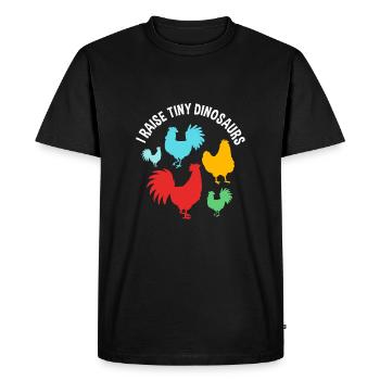Chicken Poultry - Men's Premium Organic T-Shirt - black - Front - Nico (187cm)