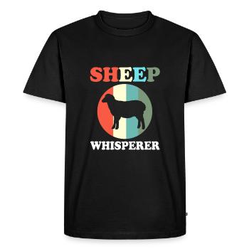 Agriculteur Fermier Femme d’agriculteur Ferme - T-shirt Premium bio Homme - noir - Devant - Nico (187cm)