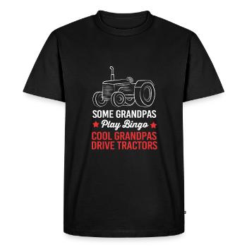 Agriculteur Fermier Femme d’agriculteur Ferme - T-shirt Premium bio Homme - noir - Devant - Nico (187cm)
