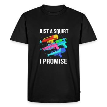 Water pistol - Men's Premium Organic T-Shirt - black - Front - Nico (187cm)