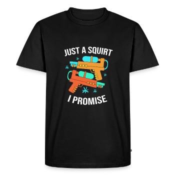Water pistol - Men's Premium Organic T-Shirt - black - Front - Nico (187cm)