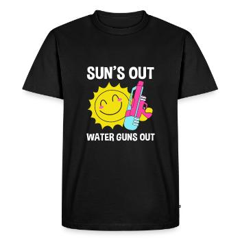 Water pistol - Men's Premium Organic T-Shirt - black - Front - Nico (187cm)
