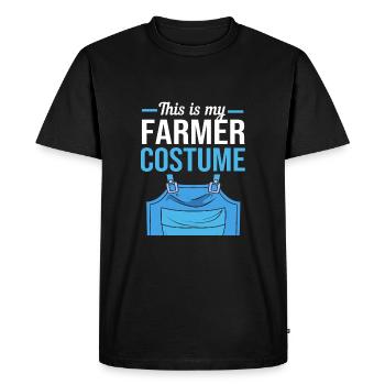 Agriculteur Fermier Femme d’agriculteur Ferme - T-shirt Premium bio Homme - noir - Devant - Nico (187cm)