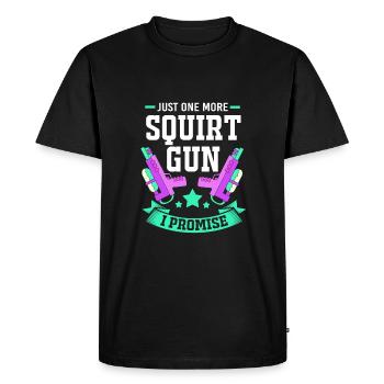 Water pistol - Men's Premium Organic T-Shirt - black - Front - Nico (187cm)