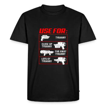 Water pistol - Men's Premium Organic T-Shirt - black - Front - Nico (187cm)
