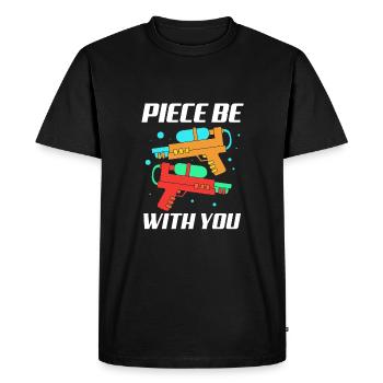 Water pistol - Men's Premium Organic T-Shirt - black - Front - Nico (187cm)