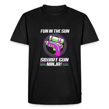 Water pistol - Men's Premium Organic T-Shirt - black - Front - Nico (187cm)