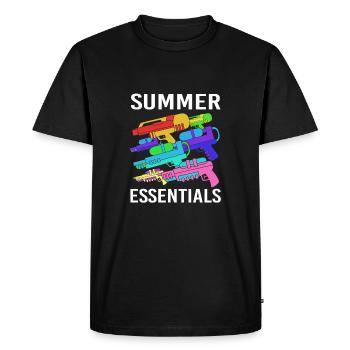Water pistol - Men's Premium Organic T-Shirt - black - Front - Nico (187cm)