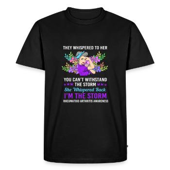 Rheumatism Arthritis - Men's Premium Organic T-Shirt - black - Front - Nico (187cm)