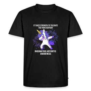 Rheumatism Arthritis - Men's Premium Organic T-Shirt - black - Front - Nico (187cm)