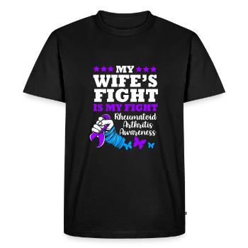 Rheumatism Arthritis - Men's Premium Organic T-Shirt - black - Front - Nico (187cm)