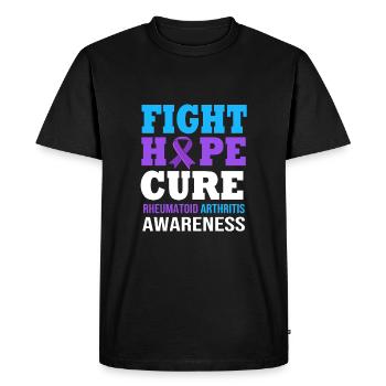 Rheumatism Arthritis - Men's Premium Organic T-Shirt - black - Front - Nico (187cm)