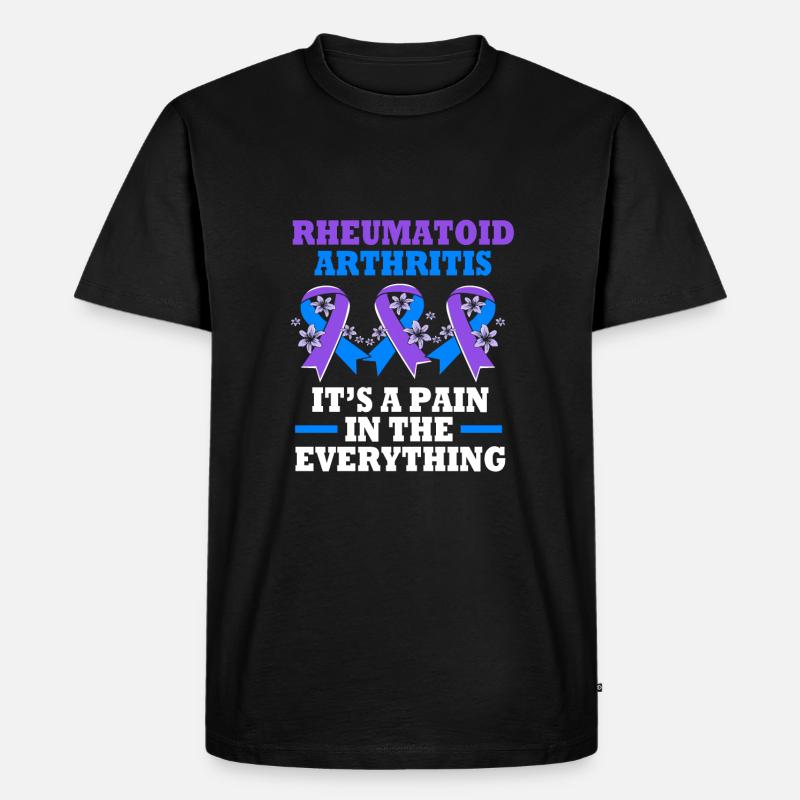 Rheuma Arthritis - Männer Premium Bio T-Shirt - Schwarz