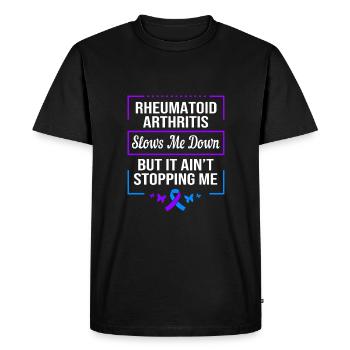 Rheumatism Arthritis - Men's Premium Organic T-Shirt - black - Front - Nico (187cm)
