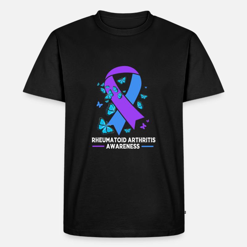 Rheuma Arthritis - Männer Premium Bio T-Shirt - Schwarz