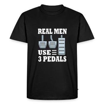 Motorist - Men's Premium Organic T-Shirt - black - Front - Nico (187cm)