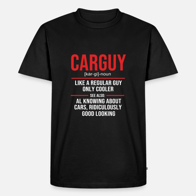 Autofahrer - Männer Premium Bio T-Shirt - Schwarz
