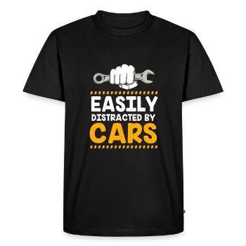 Motorist - Men's Premium Organic T-Shirt - black - Front - Nico (187cm)