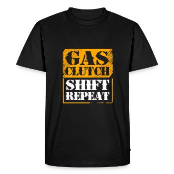 Motorist - Men's Premium Organic T-Shirt - black - Front - Nico (187cm)