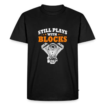 Motorist - Men's Premium Organic T-Shirt - black - Front - Nico (187cm)