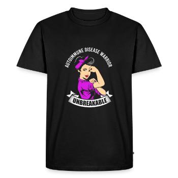 Autoimmune disease - Men's Premium Organic T-Shirt - black - Front - Nico (187cm)