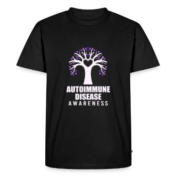 Maladie auto-immune - T-shirt Premium bio Homme - noir - Devant - Nico (187cm)