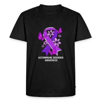 Maladie auto-immune - T-shirt Premium bio Homme - noir - Devant - Nico (187cm)