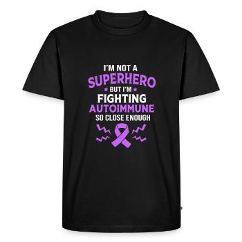 Maladie auto-immune - T-shirt Premium bio Homme - noir - Devant - Nico (187cm)