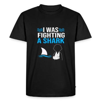 Broken Arm Bone Fracture - Men's Premium Organic T-Shirt - black - Front - Nico (187cm)