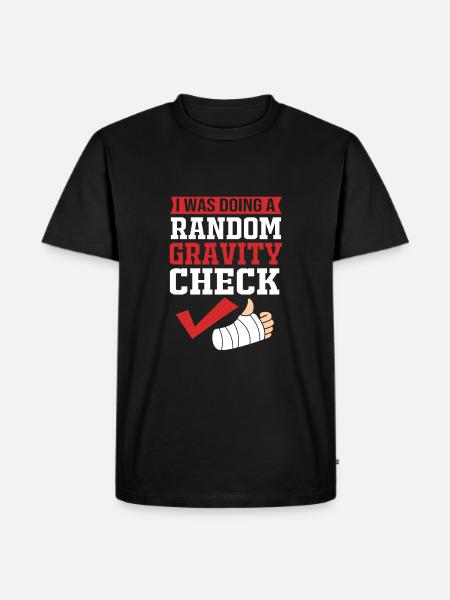 Broken Arm Bone Fracture - Men's Premium Organic T-Shirt - black