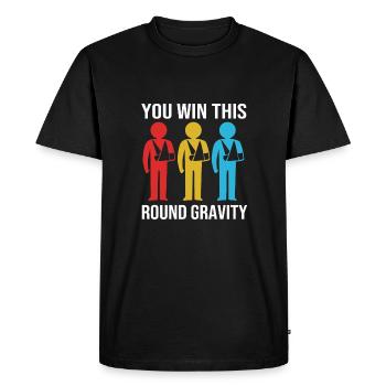 Broken Arm Bone Fracture - Men's Premium Organic T-Shirt - black - Front - Nico (187cm)
