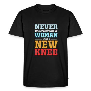 Knee Surgery - Men's Premium Organic T-Shirt - black - Front - Nico (187cm)