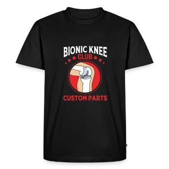 Knee Surgery - Men's Premium Organic T-Shirt - black - Front - Nico (187cm)