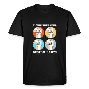 Knee Surgery - Men's Premium Organic T-Shirt - black - Front - Nico (187cm)