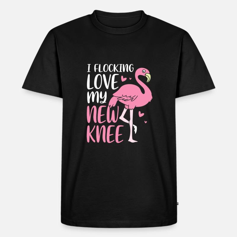 Knie Operation - Männer Premium Bio T-Shirt - Schwarz