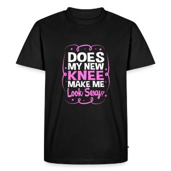 Chirurgie du genou - T-shirt Premium bio Homme - noir - Devant - Nico (187cm)