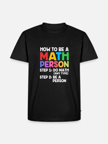 Mathematics - Men's Premium Organic T-Shirt - black