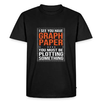 Mathematics - Men's Premium Organic T-Shirt - black - Front - Nico (187cm)