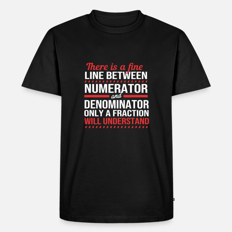 Mathematik - Männer Premium Bio T-Shirt - Schwarz