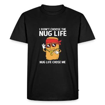 Nuggets de poulet - T-shirt Premium bio Homme - noir - Devant - Nico (187cm)