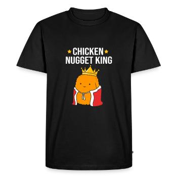 Nuggets de poulet - T-shirt Premium bio Homme - noir - Devant - Nico (187cm)