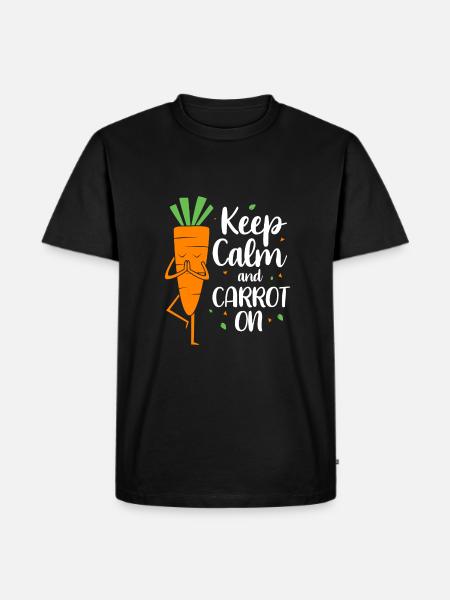 Carrot Vegetables - Men's Premium Organic T-Shirt - black