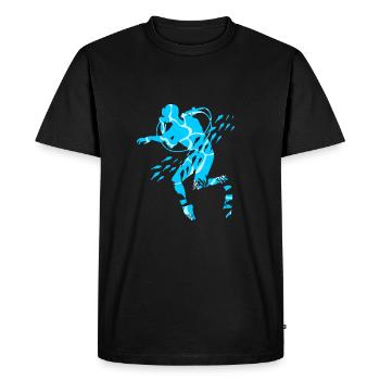 Dive - Men's Premium Organic T-Shirt - black - Front - Nico (187cm)