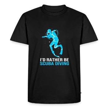 Dive - Men's Premium Organic T-Shirt - black - Front - Nico (187cm)